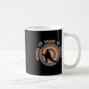 Funny Hockey Celebrations Wheel Snipe Celly Hockey Coffee Mug
