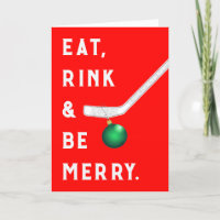 Funny Hockey Christmas Cards
