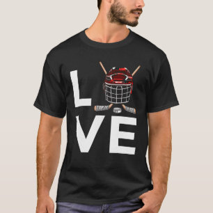 Funny Hockey Design For Kids Men Women Ice Hockey  T-Shirt