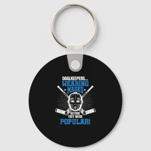 Funny Hockey Goalie Mask Pun Ice Hockey Keychain