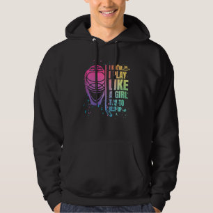 Funny Hockey Graphic For Women And Girls Hockey P Hoodie
