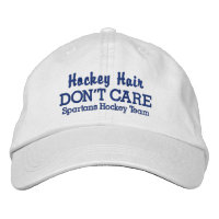 Funny "Hockey Hair Don't Care" custom team name