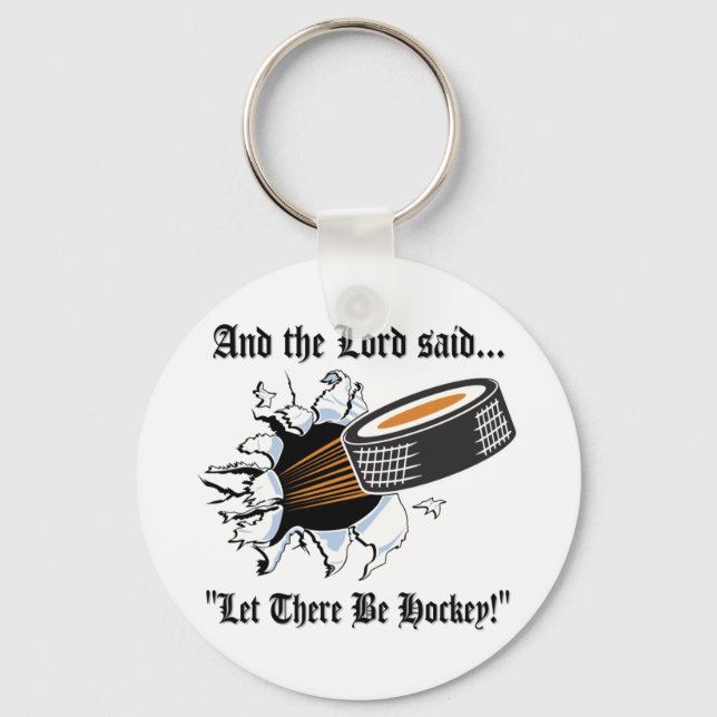 Funny Hockey Keychain (Front)