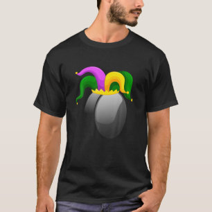 Funny Hockey Mardi Gras Hat Party Lover Festival A T-Shirt