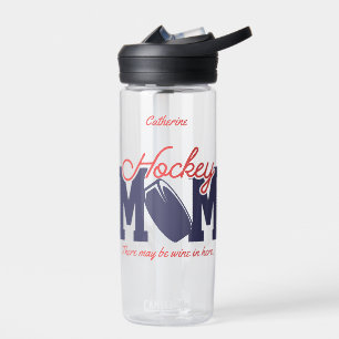 Funny Hockey Mom Personalized Water Bottle