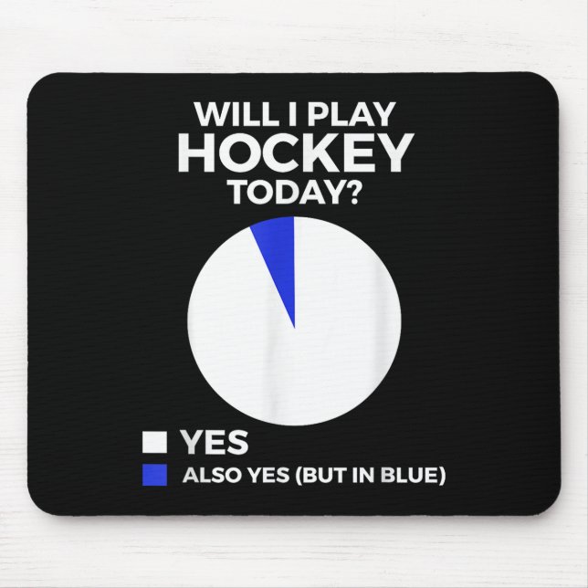 Funny Hockey  Mouse Pad (Front)