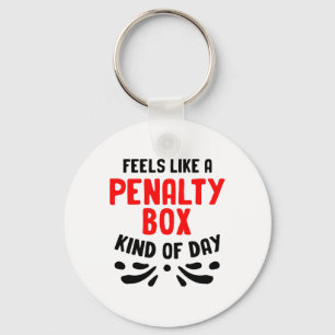 Funny Hockey Penalty Box Hockey Players Goalie Hoc Keychain
