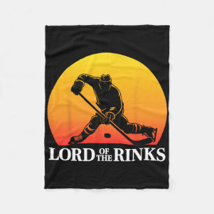 Funny Hockey Player Rink Pun  Fleece Blanket