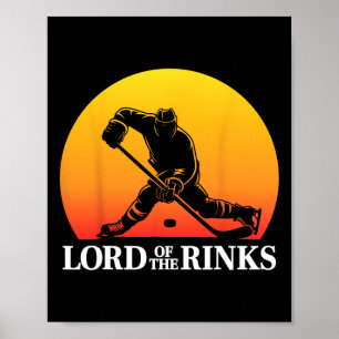 Funny Hockey Player Rink Pun Poster