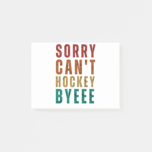 Funny Hockey Post-it Notes (Front)