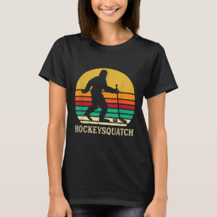 Funny Hockey Sasquatch Gift Bigfoot Field Ice Hock T-Shirt