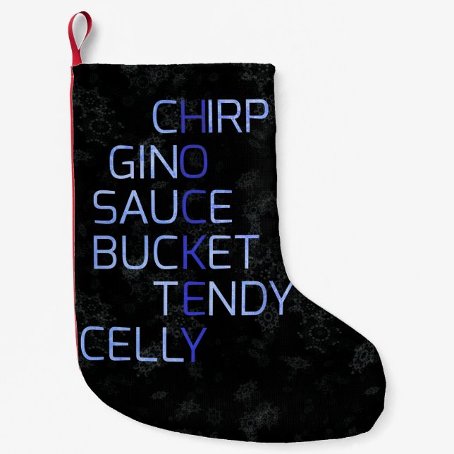 Funny Hockey Slang Jargon Christmas Stocking (Front)