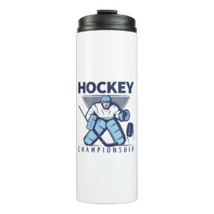 Funny hockey thermal tumbler