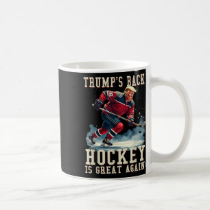 Funny Hockey Trump Player Cool Vintage Ice Hockey Coffee Mug