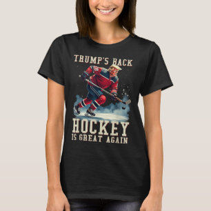 Funny Hockey Trump Player Cool Vintage Ice Hockey T-Shirt
