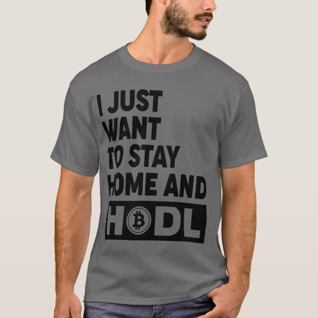 Funny Hodl Bitcoin Crypto Gift Shirt (two-sided) (Front)