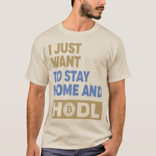 Funny Hodl Crypto Bitcoin Logo Front/Back T-Shirt