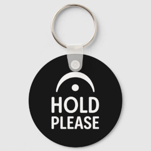 Funny Hold Please Fermata Symbol Music Theory Band Keychain