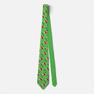 FUNNY HOLIDAY CHRISTMAS SANTA CLAUS PASTRY PATTERN TIE