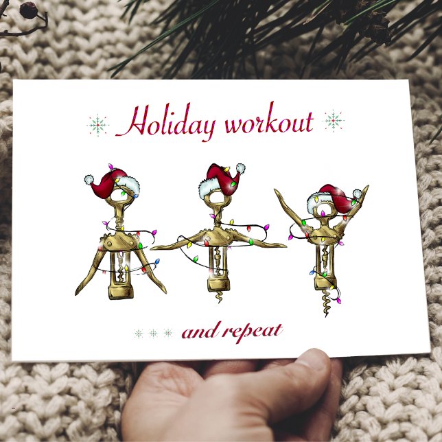 Funny Holiday Christmas Workout Card (Creator Uploaded)