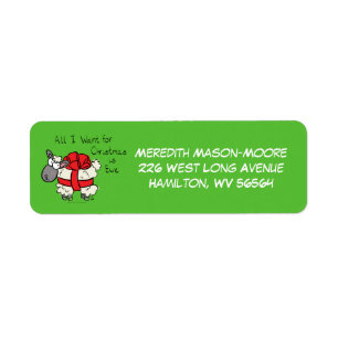 Funny Holiday Cute Sheep Christmas Cartoon