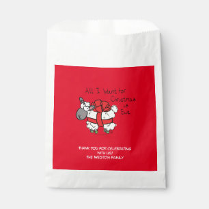 Funny Holiday Cute Sheep Christmas Cartoon Favour Bag