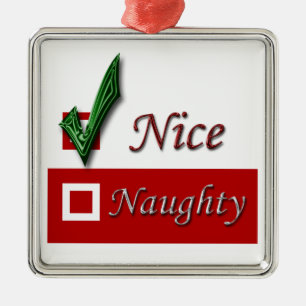 Funny Holiday Decoration Nice List Naughty List