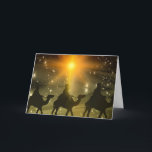 Funny Holiday Greeting Card<br><div class="desc">Whether they celebrate Christmas, Hanukkah, or Kwanzaa, THIS beautiful card hits at the heart of what's wrong with this world: "Some say that a MIRACLE happened, way back when A single shining star guided 3 Wise Men. So let us all now wish for a MIRACLE once again, For without one...</div>