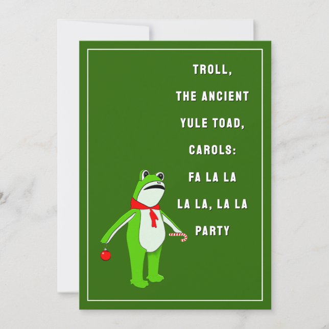 Funny Holiday Party Invitation (Front)