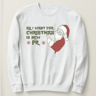Funny Holiday Runner Gift Christmas Running Sweatshirt