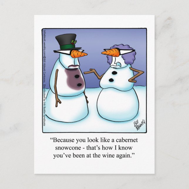 Funny Holiday Season Postcards (Front)