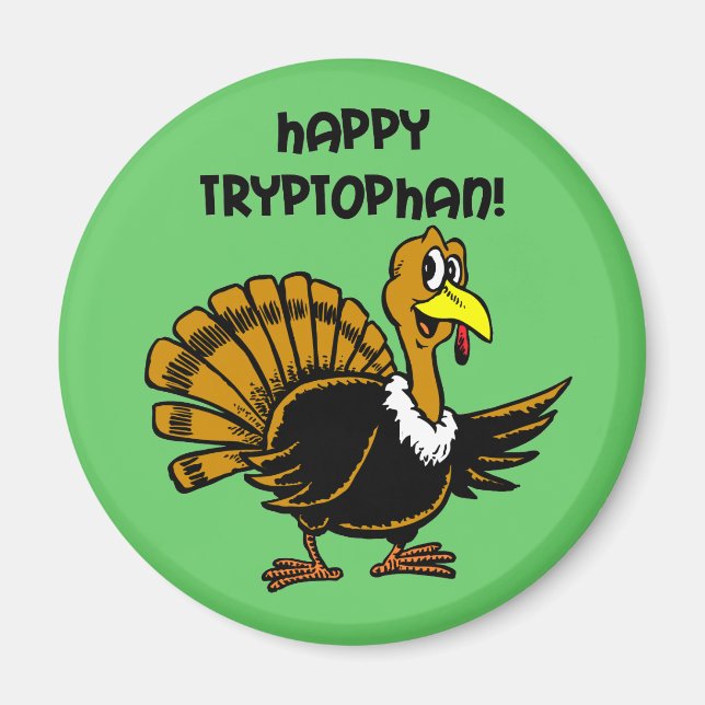 Funny holiday turkey magnet (Front)