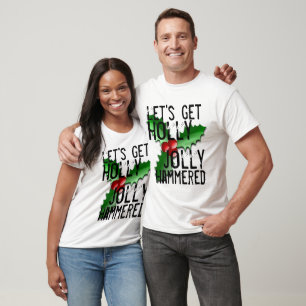 Funny Holly Jolly T-shirt Feuille
