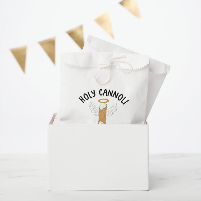 Funny Holy Cannoli Italian Themed Custom Message Favour Bag (Party)