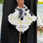 Funny Holy Cow I've Graduated Graduation Cap Topper<br><div class="desc">Funny graduation cap topper featuring cow print,  a rustic cow wearing a graduation cap,  the humourous saying 'holy cow,  i've graduated!',  the grads name,  year,  and school or college they attended.</div>