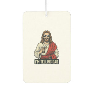 Funny Holy Father Coffee Vintage Engraving Shirt D Air Freshener