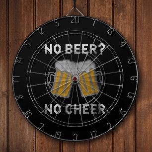 Funny Home Bar Xmas Holiday Decor   Beer Quote Dartboard