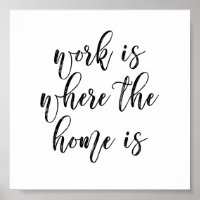 Funny Home Office Cute Quote Pretty Brush Script