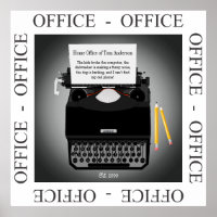 Funny Home Office Work From Home Poster