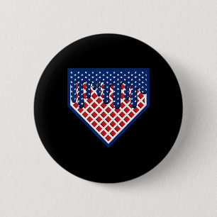 Funny Home Plate Sell Drip Boys Ice Cream American 2 Inch Round Button