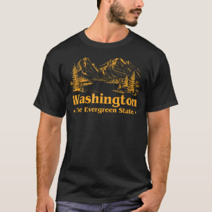 Funny Home Washington State The Evergreen State T-Shirt
