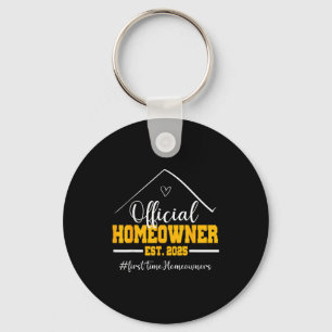 Funny Homeowner Proud New Housewarming Party 2025  Keychain