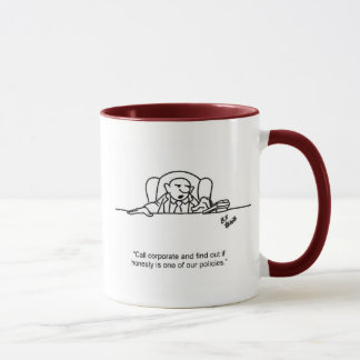 Funny Honesty Policy Business Mug
