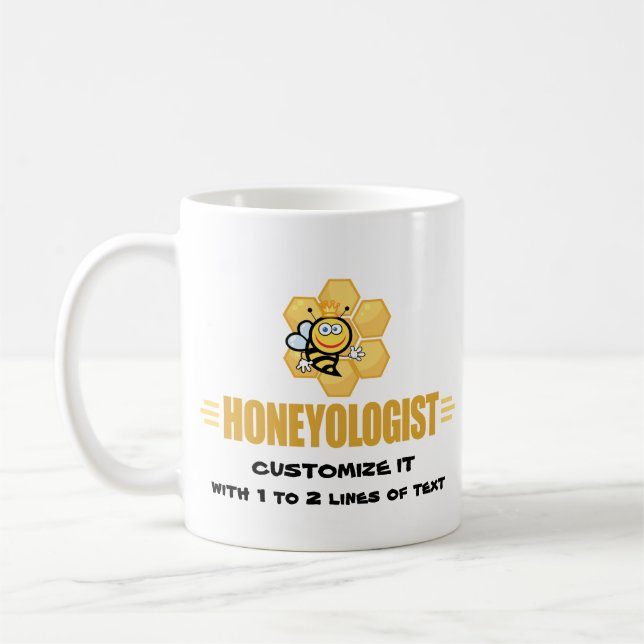 Funny Honey Bee Coffee Mug (Left)