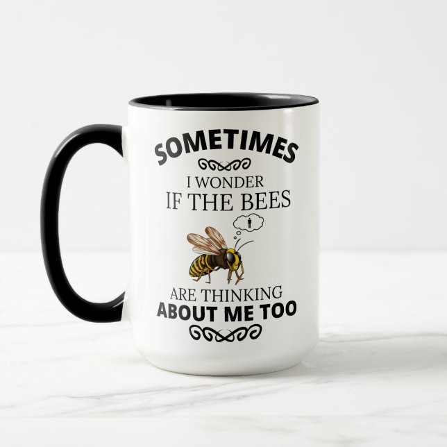 Funny Honey Bee Lover Farmer Beekeeper Apiarist Mug (Left)