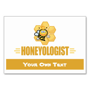 Funny Honey Bee Table Number