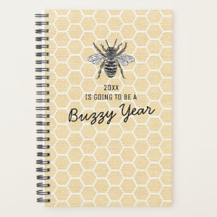Funny Honeycomb Busy Bee 2025 Planner