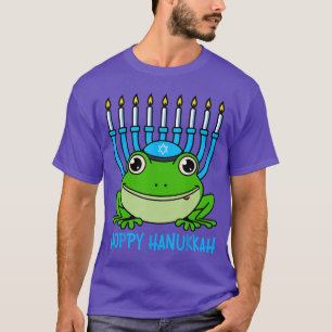 Funny Hoppy Hanukkah Frog Jewish Chanukah Boys Gir T-Shirt