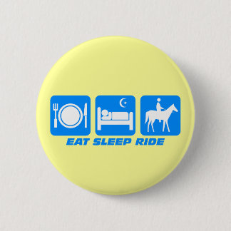 Funny horse 2 inch round button