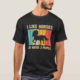 Funny Horse Art Horse Lover Men Women Boys Girls T-Shirt